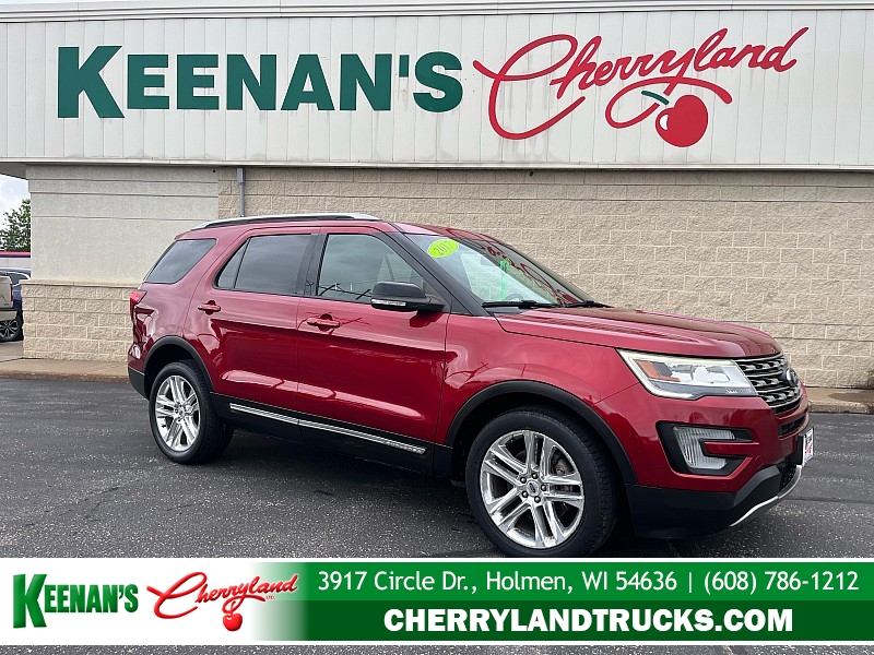Red 2017 Ford Explorer SUV / Crossover All-Wheel Drive 6-Speed Automatic