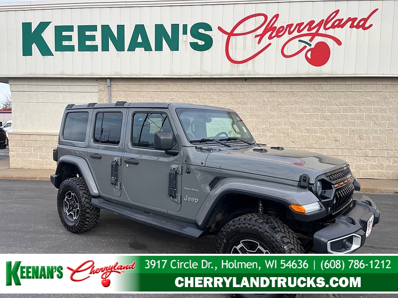 Used 2019  Jeep Wrangler Unlimited 4d SUV 4WD Sahara at Keenan's Cherryland near Holmen&comma; WI