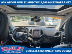 Used 2021 Jeep Cherokee Trailhawk 4x4 at Bradley Auto Finance near Hudson, NH