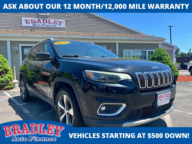 Used 2019  Jeep Cherokee 4d SUV 4WD Limited High Altitude 3&period;2L at Bradley Auto Finance near Hudson&comma; NH