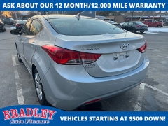 Used 2012  Hyundai Elantra 4d Sedan GLS PZEV at Bradley Auto Finance near Hudson&comma; NH