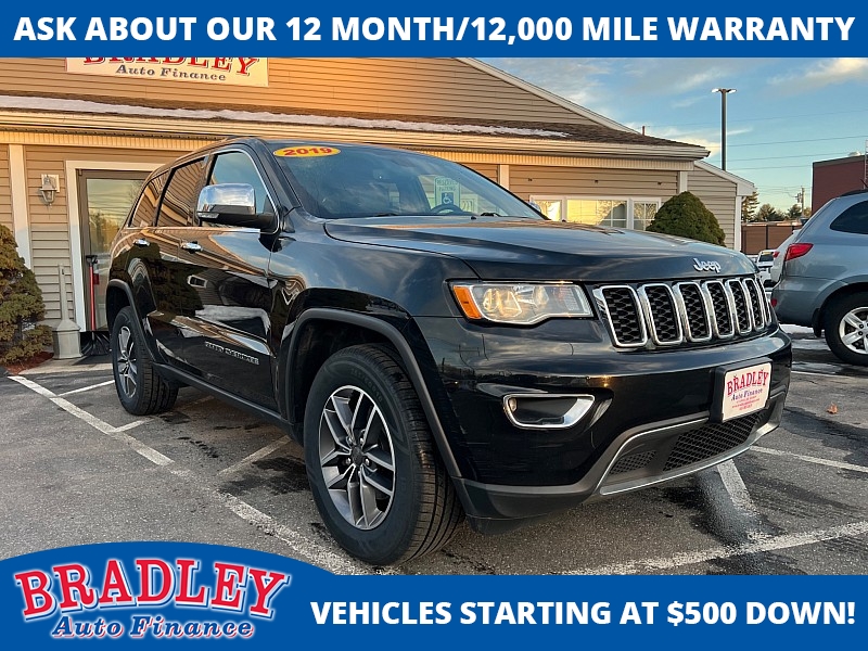 Used 2019  Jeep Grand Cherokee 4d SUV 4WD Limited V6 at Bradley Auto Finance near Hudson&comma; NH