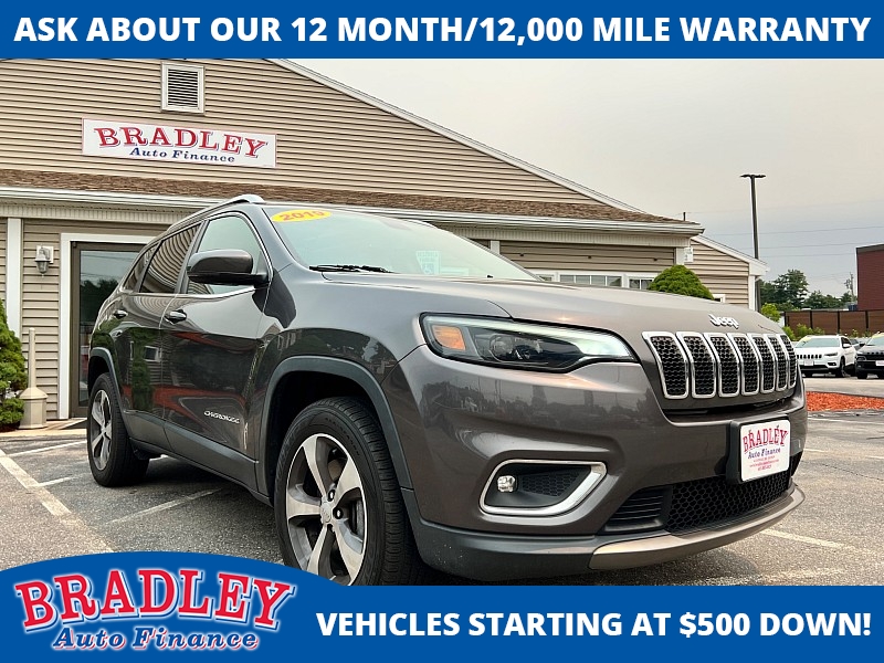 Used 2019  Jeep Cherokee 4d SUV 4WD Limited 3&period;2L at Bradley Auto Finance near Hudson&comma; NH