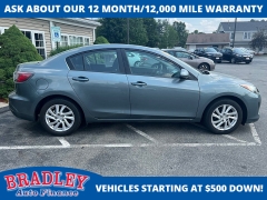 Used 2012 Mazda Mazda3 4d Sedan i Touring Auto SKYACTIV at Bradley Auto Finance near Hudson, NH