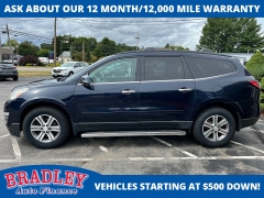 Used 2015  Chevrolet Traverse 4d SUV AWD LT1 at Bradley Auto Finance near Hudson&comma; NH