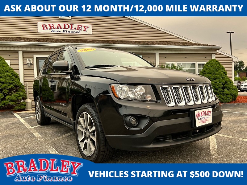 Used 2016  Jeep Compass 4d SUV 4WD Sport at Bradley Auto Finance near Hudson&comma; NH