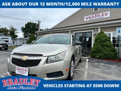 Used 2014  Chevrolet Cruze 4d Sedan LS AT at Bradley Auto Finance near Hudson&comma; NH
