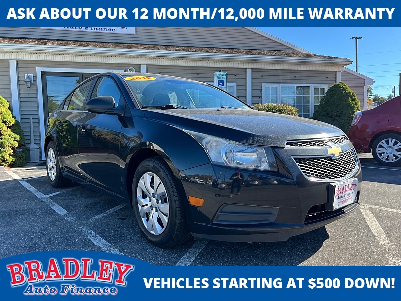 Used 2012  Chevrolet Cruze 4d Sedan LS at Bradley Auto Finance near Hudson, NH