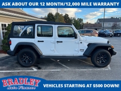 Used 2021 Jeep Wrangler Unlimited Sport 4x4 at Bradley Auto Finance near Hudson, NH