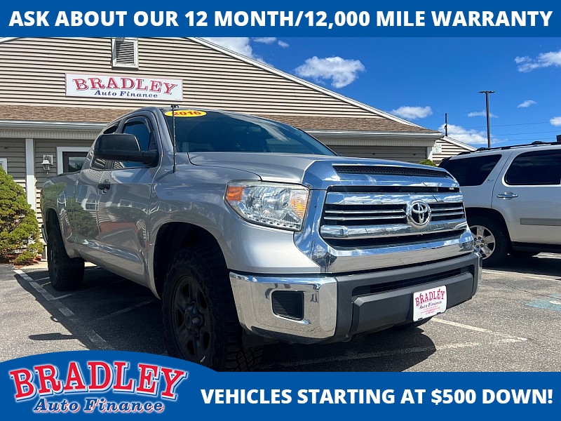 Used 2016  Toyota Tundra 4WD Double Cab SR 5&period;7L at Bradley Auto Finance near Hudson&comma; NH