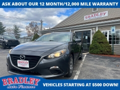 Used 2015  Mazda Mazda3 4dr Sdn Auto i Sport at Bradley Auto Finance near Hudson, NH