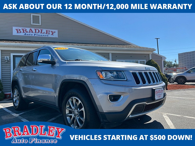 Used 2014  Jeep Grand Cherokee 4d SUV 4WD Limited at Bradley Auto Finance near Hudson, NH