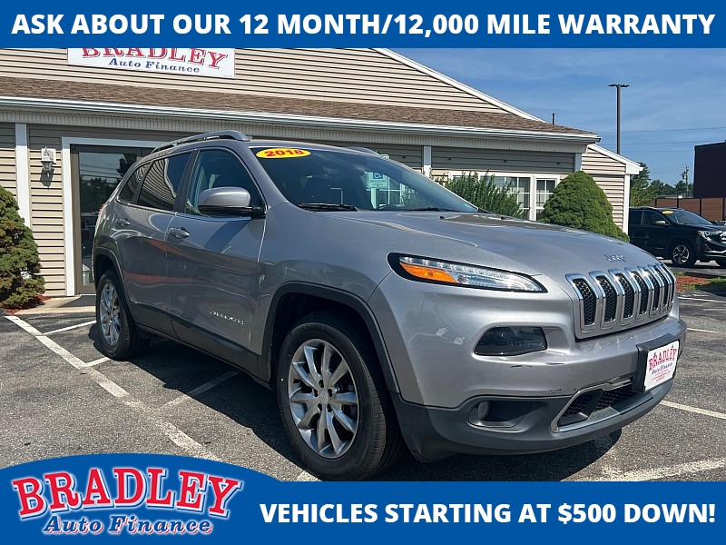 Used 2018 Jeep Cherokee 4d SUV 4WD Limited I4 at Bradley Auto Finance near Hudson, NH