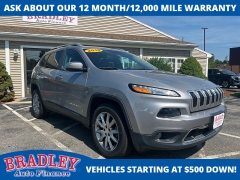 Used 2018 Jeep Cherokee 4d SUV 4WD Limited I4 at Bradley Auto Finance near Hudson, NH