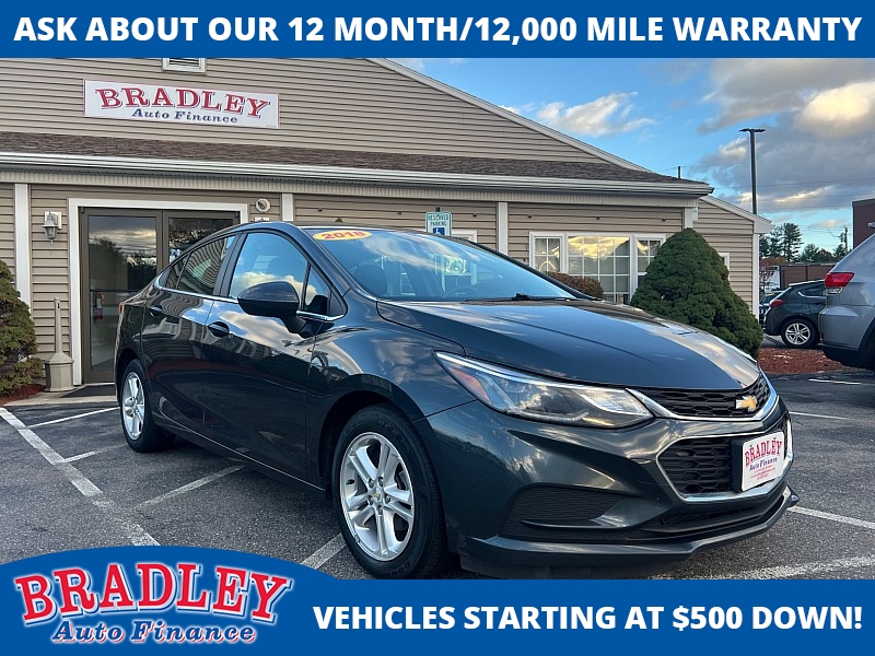 Used 2018  Chevrolet Cruze 4d Sedan LT Auto at Bradley Auto Finance near Hudson, NH