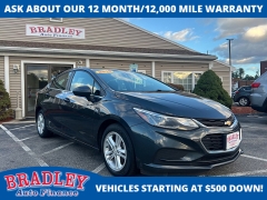  2018 Chevrolet Cruze 4d Sedan LT Auto at Bradley Auto Finance near Hudson, NH