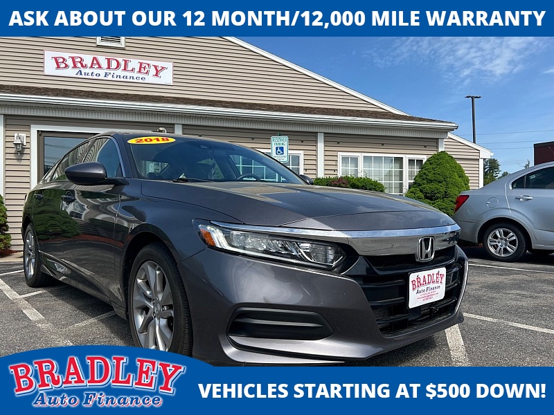 Used 2018 Honda Accord Sedan 4d LX 1.5L at Bradley Auto Finance near Hudson, NH