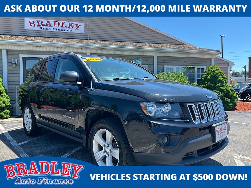 Used 2016  Jeep Compass 4d SUV 4WD Sport at Bradley Auto Finance near Hudson, NH