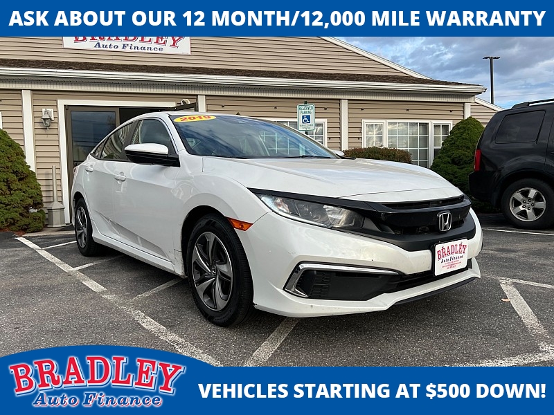 Used 2019  Honda Civic Sedan 4d LX CVT at Bradley Auto Finance near Hudson, NH