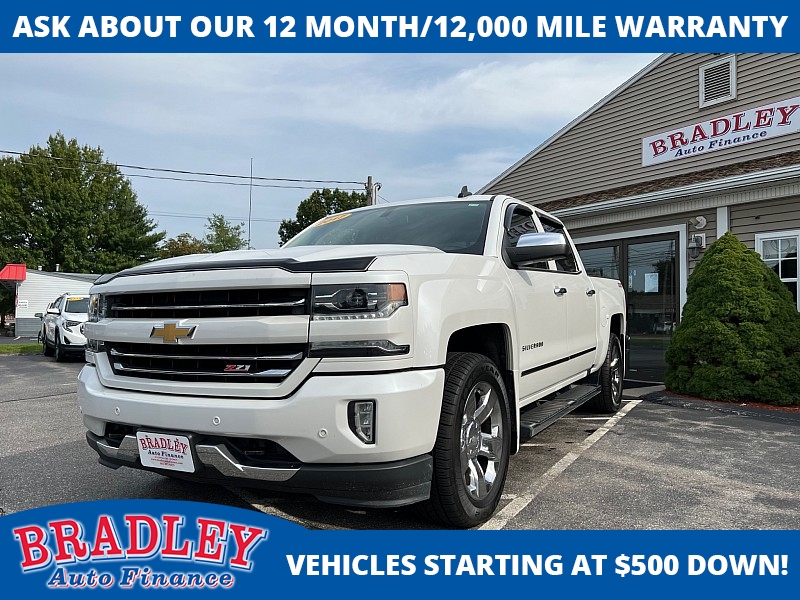 Used 2017  Chevrolet Silverado 1500 4WD Crew Cab LTZ at Bradley Auto Finance near Hudson, NH