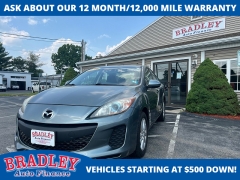 Used 2012 Mazda Mazda3 4d Sedan i Touring Auto SKYACTIV at Bradley Auto Finance near Hudson, NH