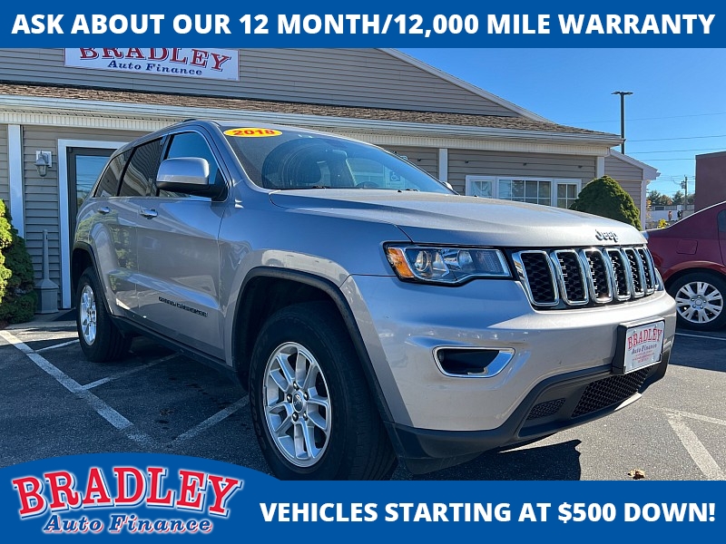 Used 2018  Jeep Grand Cherokee 4d SUV 4WD Laredo at Bradley Auto Finance near Hudson, NH