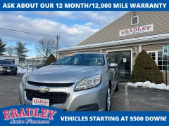 Used 2015  Chevrolet Malibu 4d Sedan LT w&sol;1LT at Bradley Auto Finance near Hudson&comma; NH
