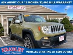  2015 Jeep Renegade 4d SUV 4WD Limited at Bradley Auto Finance near Hudson&comma; NH