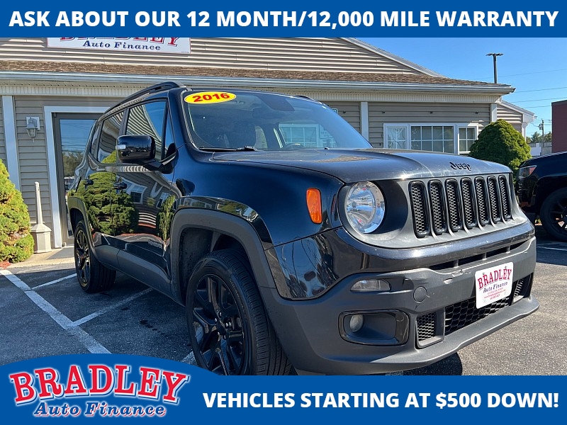 Used 2016  Jeep Renegade 4d SUV 4WD Latitude at Bradley Auto Finance near Hudson, NH