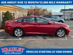 Used 2019  Honda Accord Sedan 4d LX 1&period;5L at Bradley Auto Finance near Hudson&comma; NH