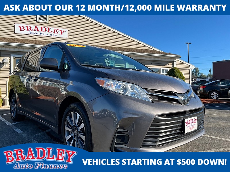 Used 2020  Toyota Sienna 4d Wagon AWD LE 7-Passenger at Bradley Auto Finance near Hudson, NH