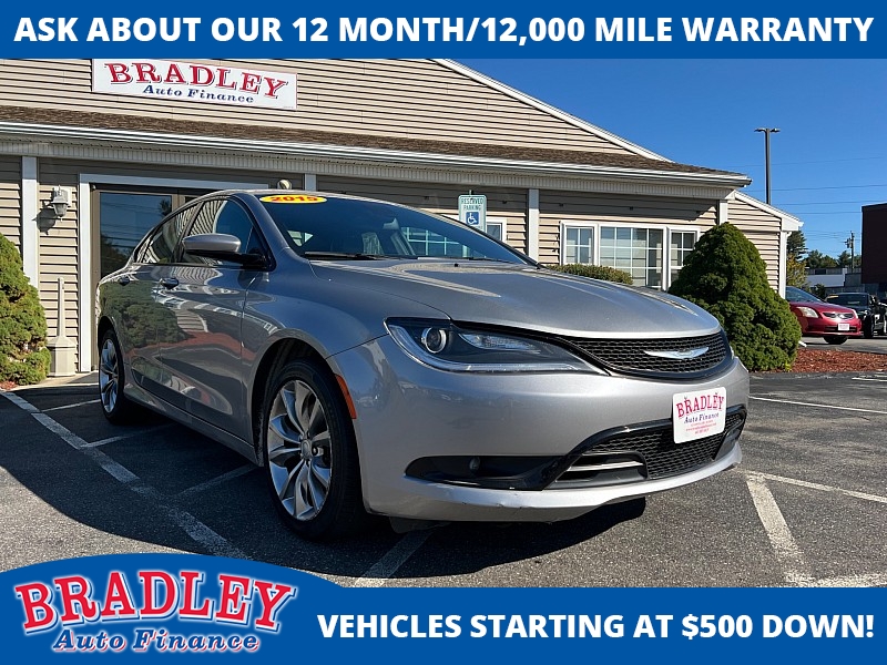 Used 2015  Chrysler 200 4d Sedan S AWD at Bradley Auto Finance near Hudson, NH