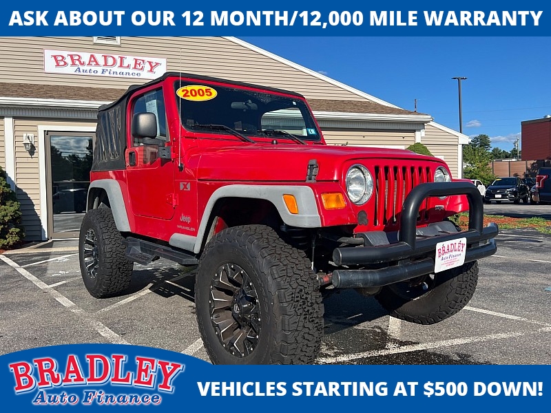 Used 2005 Jeep Wrangler 2d Convertible X at Bradley Auto Finance near Hudson, NH