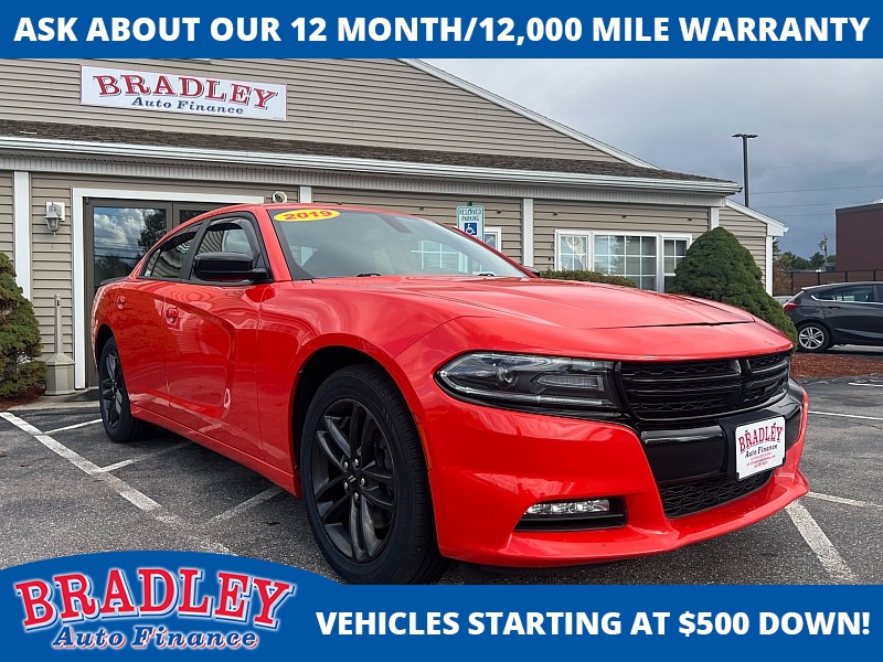 Used 2019 Dodge Charger 4d Sedan AWD SXT at Bradley Auto Finance near Hudson, NH