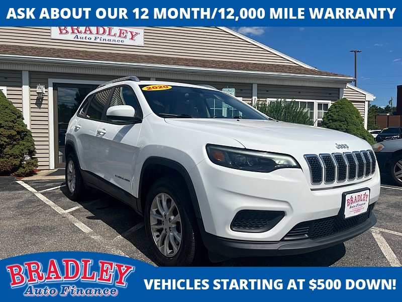 Used 2020  Jeep Cherokee 4d SUV 4WD Latitude 2.4L at Bradley Auto Finance near Hudson, NH