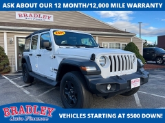 Used 2021 Jeep Wrangler Unlimited Sport 4x4 at Bradley Auto Finance near Hudson, NH