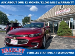 Used 2017 Chevrolet Malibu 4d Sedan LT at Bradley Auto Finance near Hudson, NH