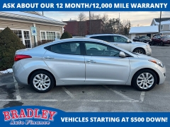 Used 2012  Hyundai Elantra 4d Sedan GLS PZEV at Bradley Auto Finance near Hudson&comma; NH