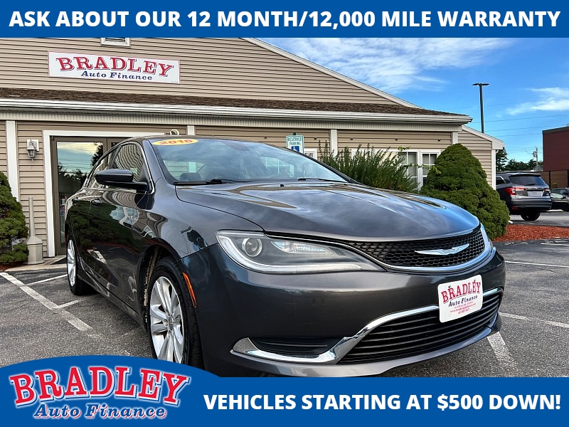 Used 2016  Chrysler 200 4d Sedan Limited I4 at Bradley Auto Finance near Hudson&comma; NH
