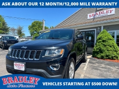 Used 2016  Jeep Grand Cherokee 4d SUV 4WD Laredo at Bradley Auto Finance near Hudson&comma; NH