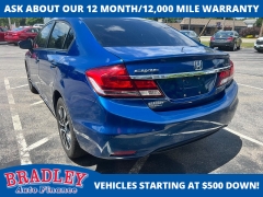 Used 2015  Honda Civic Sedan 4d EX at Bradley Auto Finance near Hudson&comma; NH