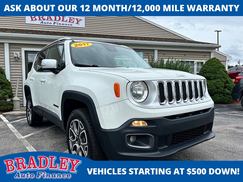 Used 2017  Jeep Renegade 4d SUV 4WD Limited at Bradley Auto Finance near Hudson&comma; NH