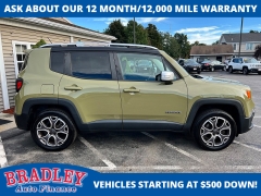 Used 2015  Jeep Renegade 4d SUV 4WD Limited at Bradley Auto Finance near Hudson&comma; NH