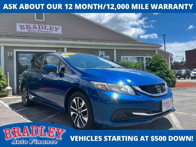 Used 2015  Honda Civic Sedan 4d EX at Bradley Auto Finance near Hudson&comma; NH