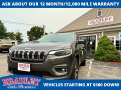 Used 2019  Jeep Cherokee 4d SUV 4WD Limited 3&period;2L at Bradley Auto Finance near Hudson&comma; NH