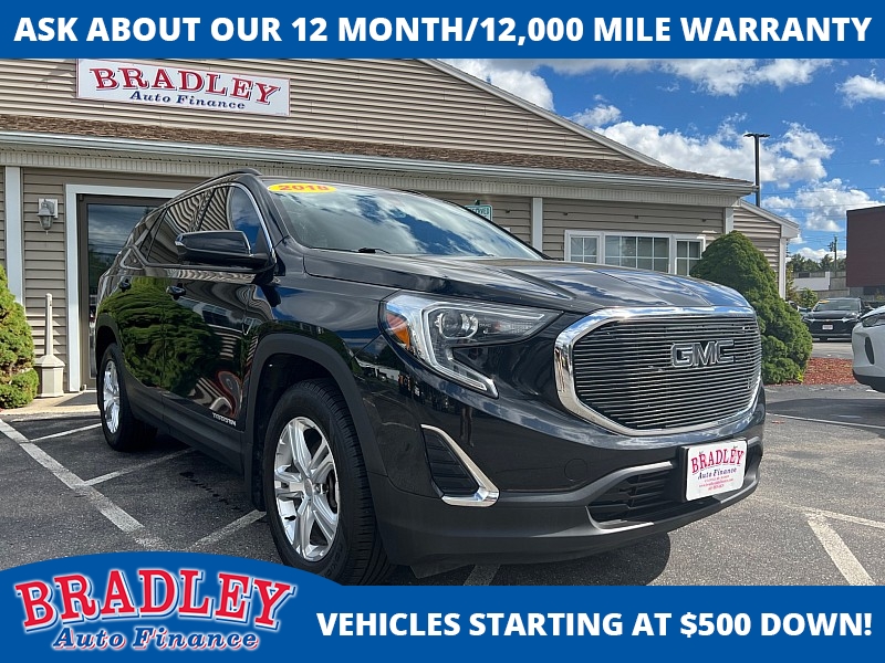 Used 2018  GMC Terrain 4d SUV AWD SLE 1.5L Turbo at Bradley Auto Finance near Hudson, NH