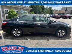 Used 2015  Honda Accord Sedan 4d LX CVT at Bradley Auto Finance near Hudson&comma; NH