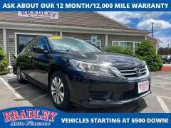  2015 Honda Accord Sedan 4d LX CVT at Bradley Auto Finance near Hudson&comma; NH