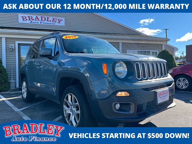 Used 2018  Jeep Renegade Latitude 4x4 at Bradley Auto Finance near Hudson, NH