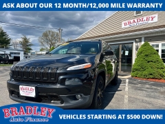Used 2014  Jeep Cherokee 4d SUV 4WD Latitude V6 at Bradley Auto Finance near Hudson&comma; NH